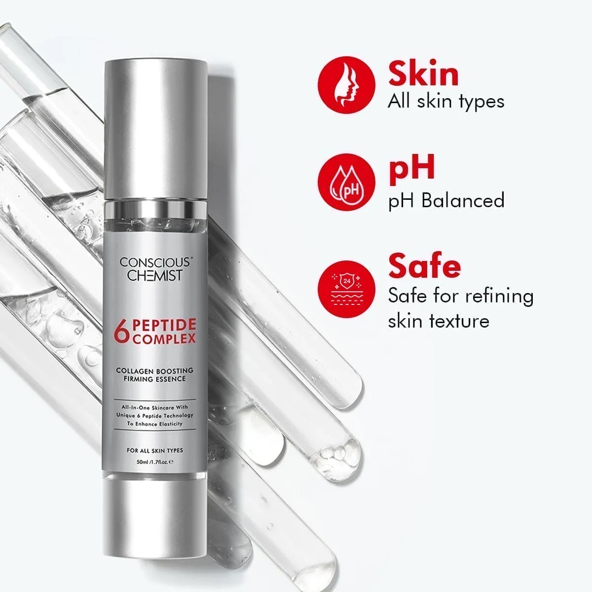 6 Peptide Booster Complex | Allantoin, Niacinamide & 6 Peptides