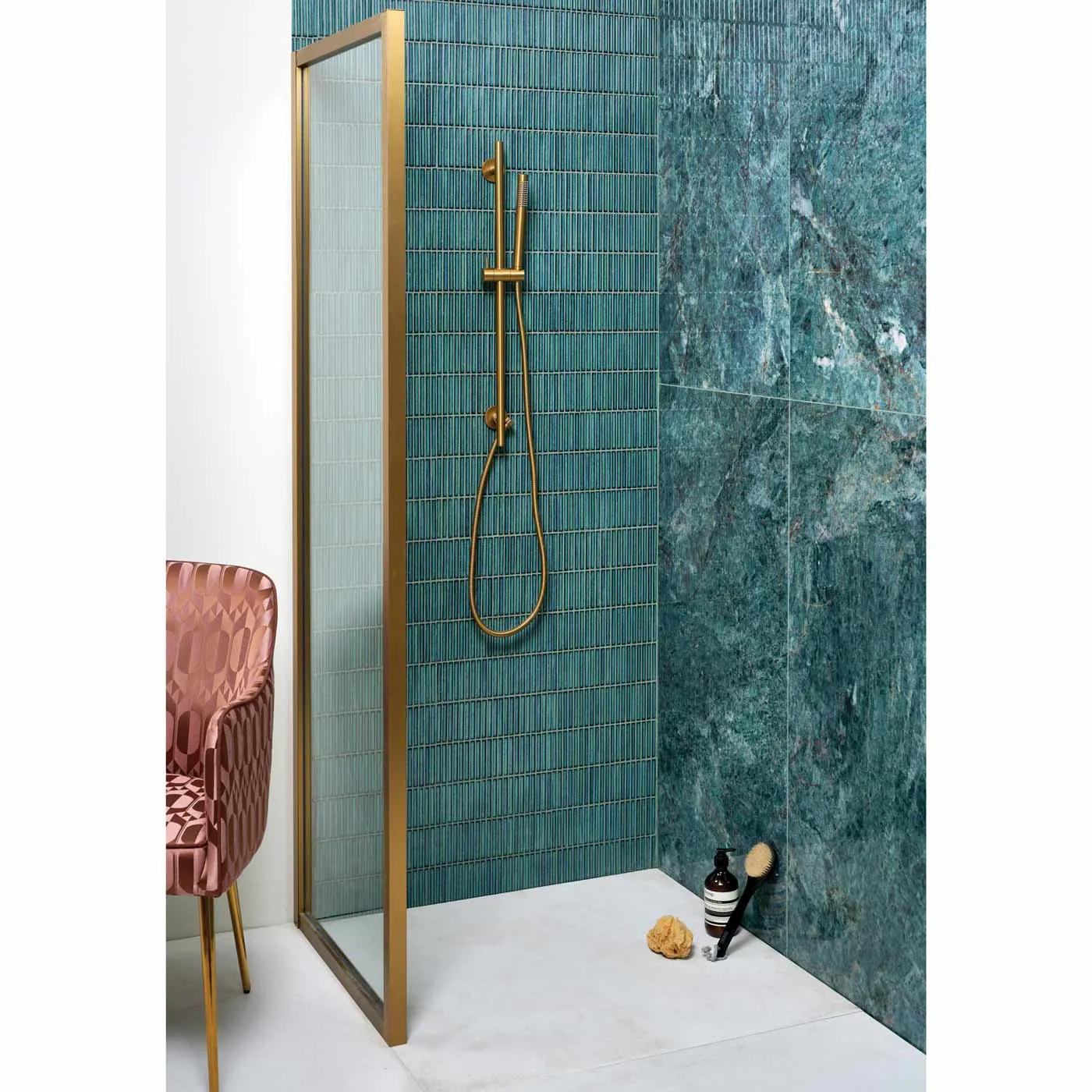Bamboo Verdigris Gloss Mosaic 28.4x29.5cm