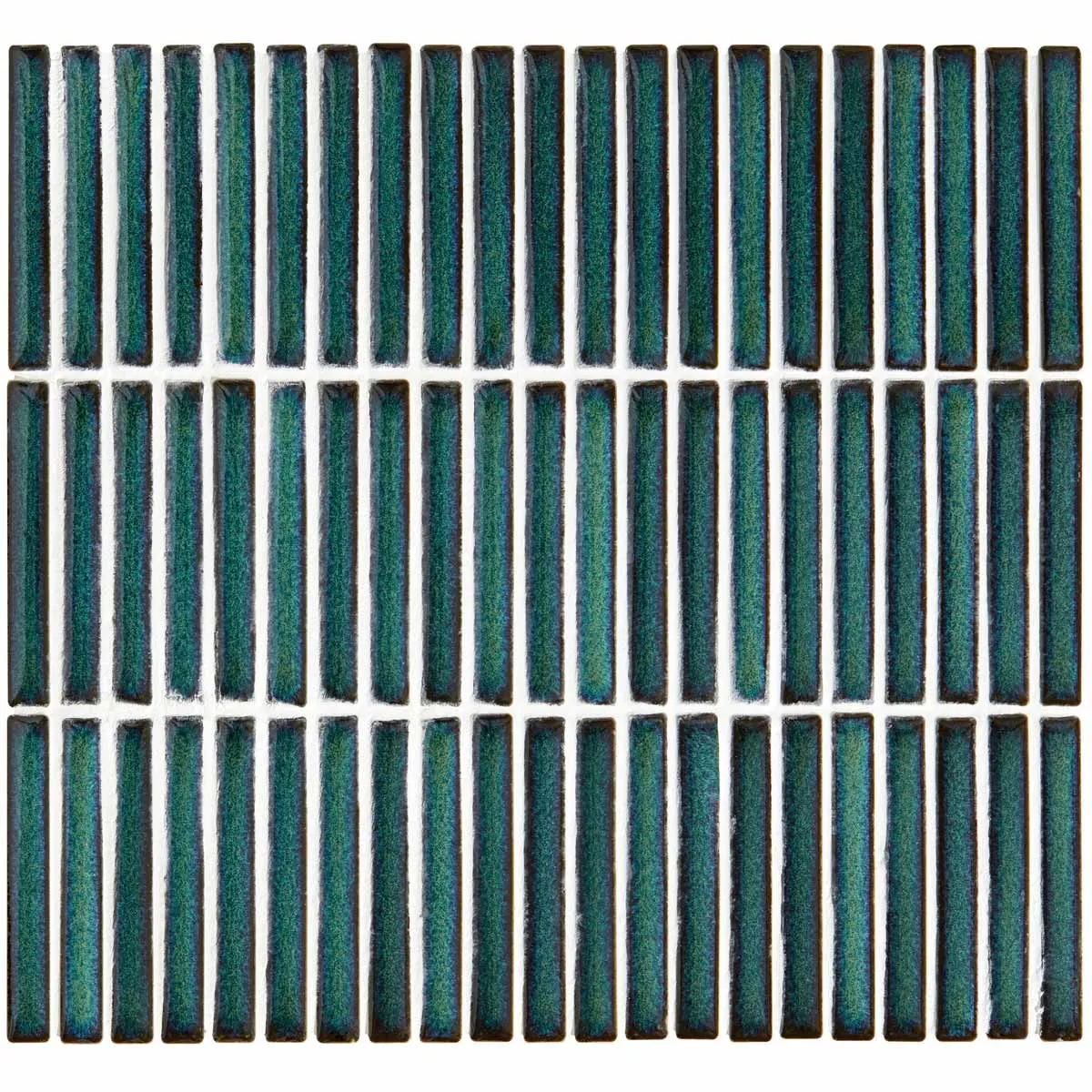 Bamboo Verdigris Gloss Mosaic 28.4x29.5cm