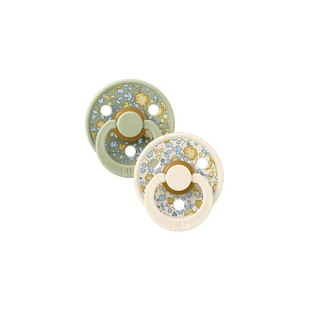 BIBS X LIBERTY Colour Latex Pacifier - 2 Pack - Sage Mix - Eloise