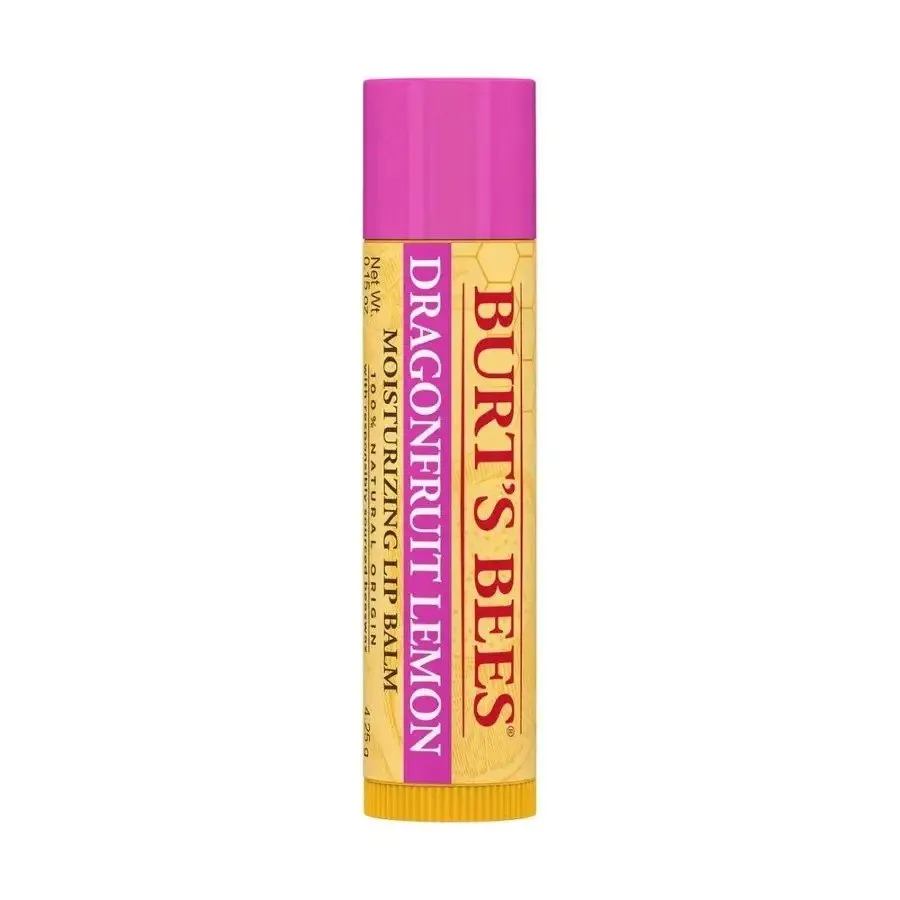Burt's Bees Dragonfruit Lemon Lip Balm Tube in Blister Box .15 oz Lip Balm
