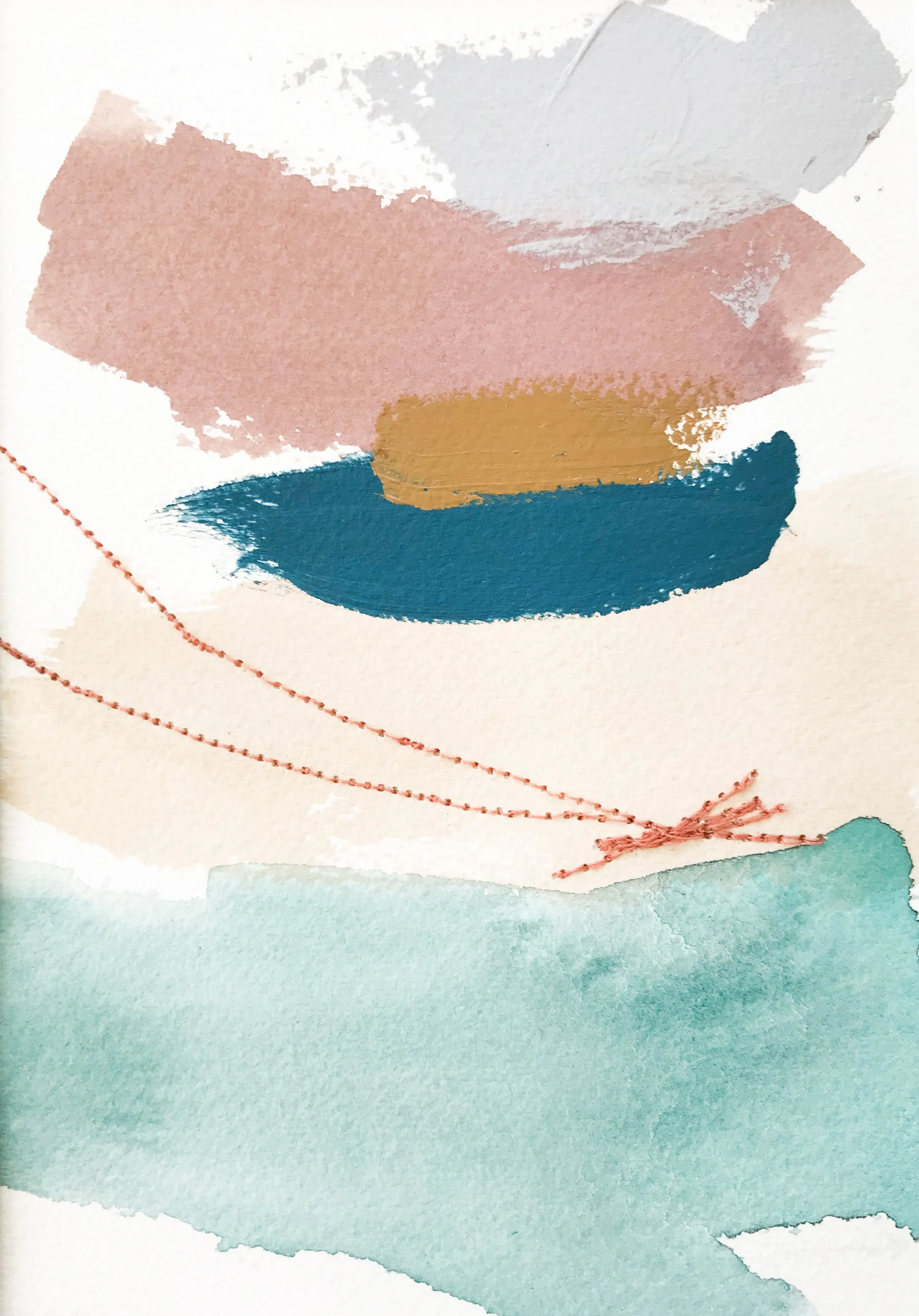 Color Study in Blush and Green