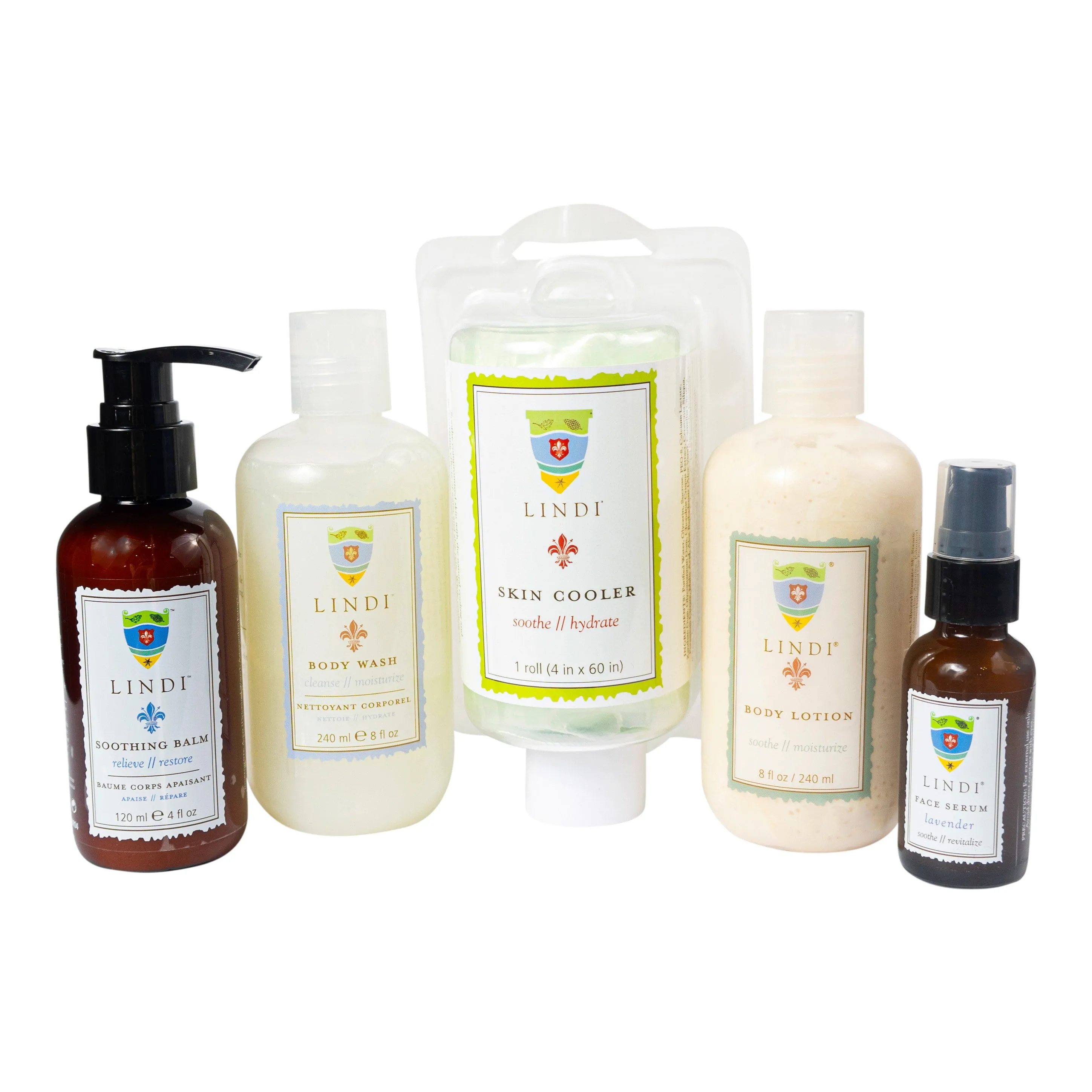 Complete Chemo   Radiation Skincare Collection: Body Lotion   Soothing Balm   Cooler Roll   Body Wash   Lip Balm   Face Serum