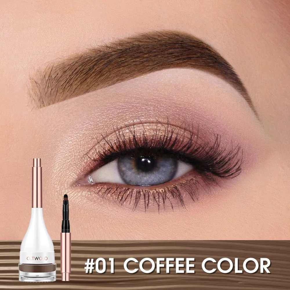 Eyebrow Brow Mascara Natural Waterproof Long Lasting Creamy Brow Gel with Brush