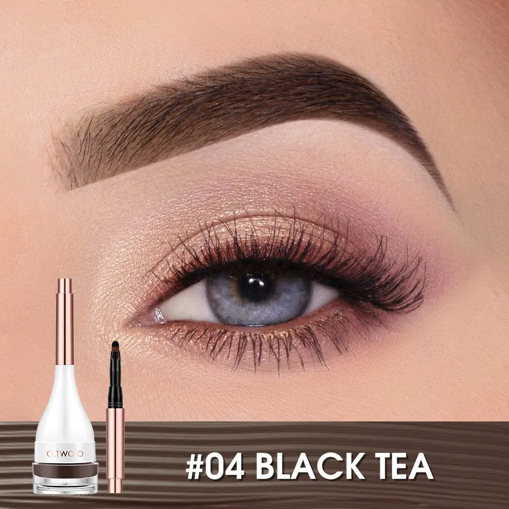 Eyebrow Brow Mascara Natural Waterproof Long Lasting Creamy Brow Gel with Brush