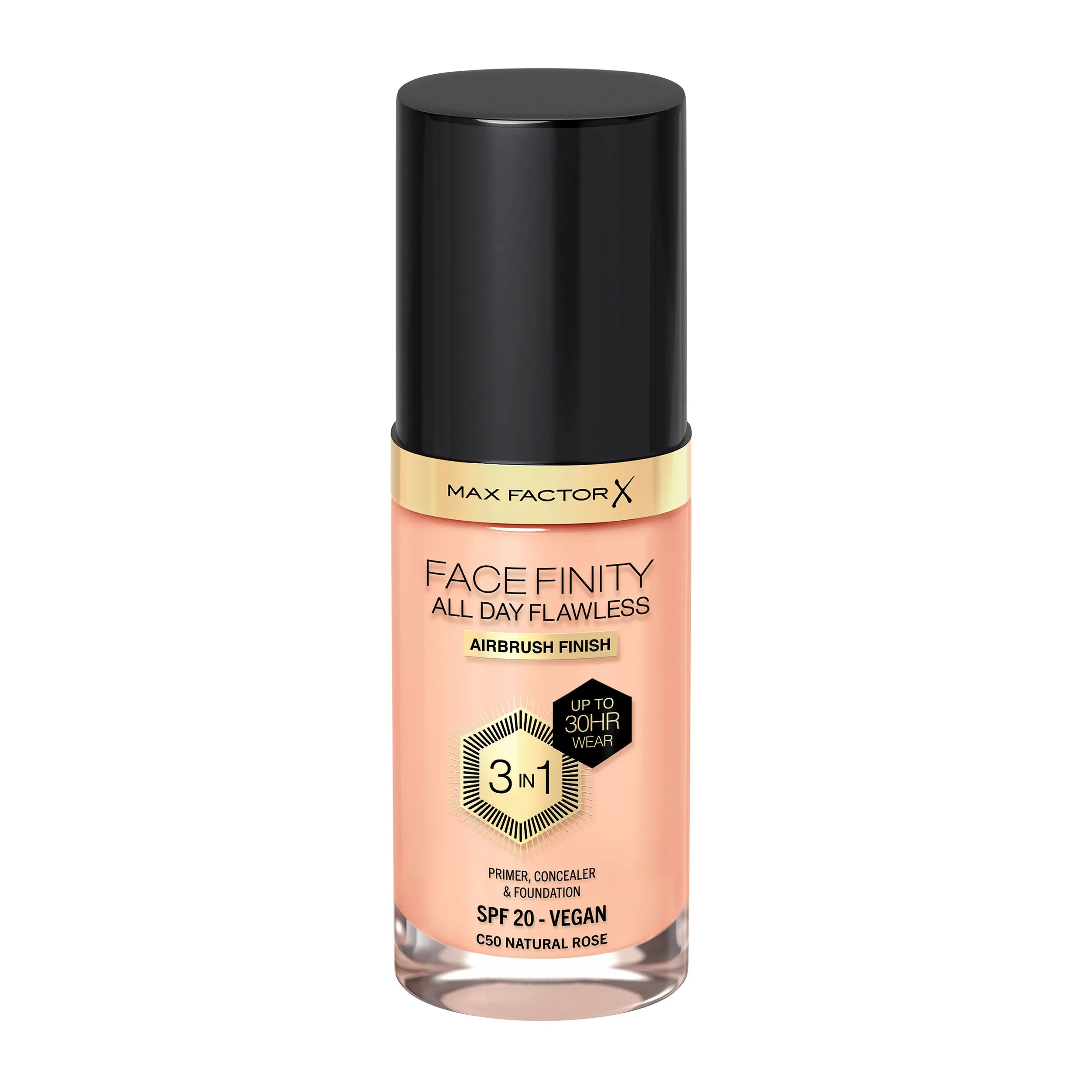 Max Factor All Day Flawless Foundation 50 Natural Rose 30ML