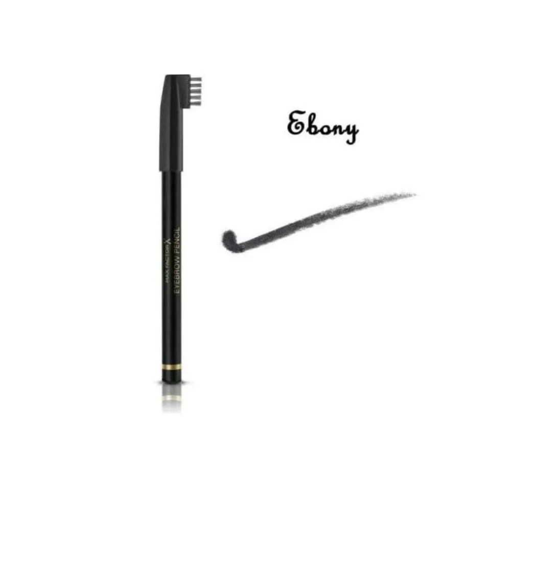 Max Factor Eyebrow Pencil With Brush Comb Applicator - 001 Ebony