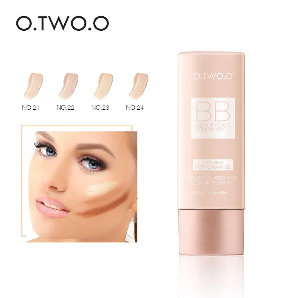 OTWOO BB Cream Beauty Skin Nude Effect Lasting Performance Foundation 30ml