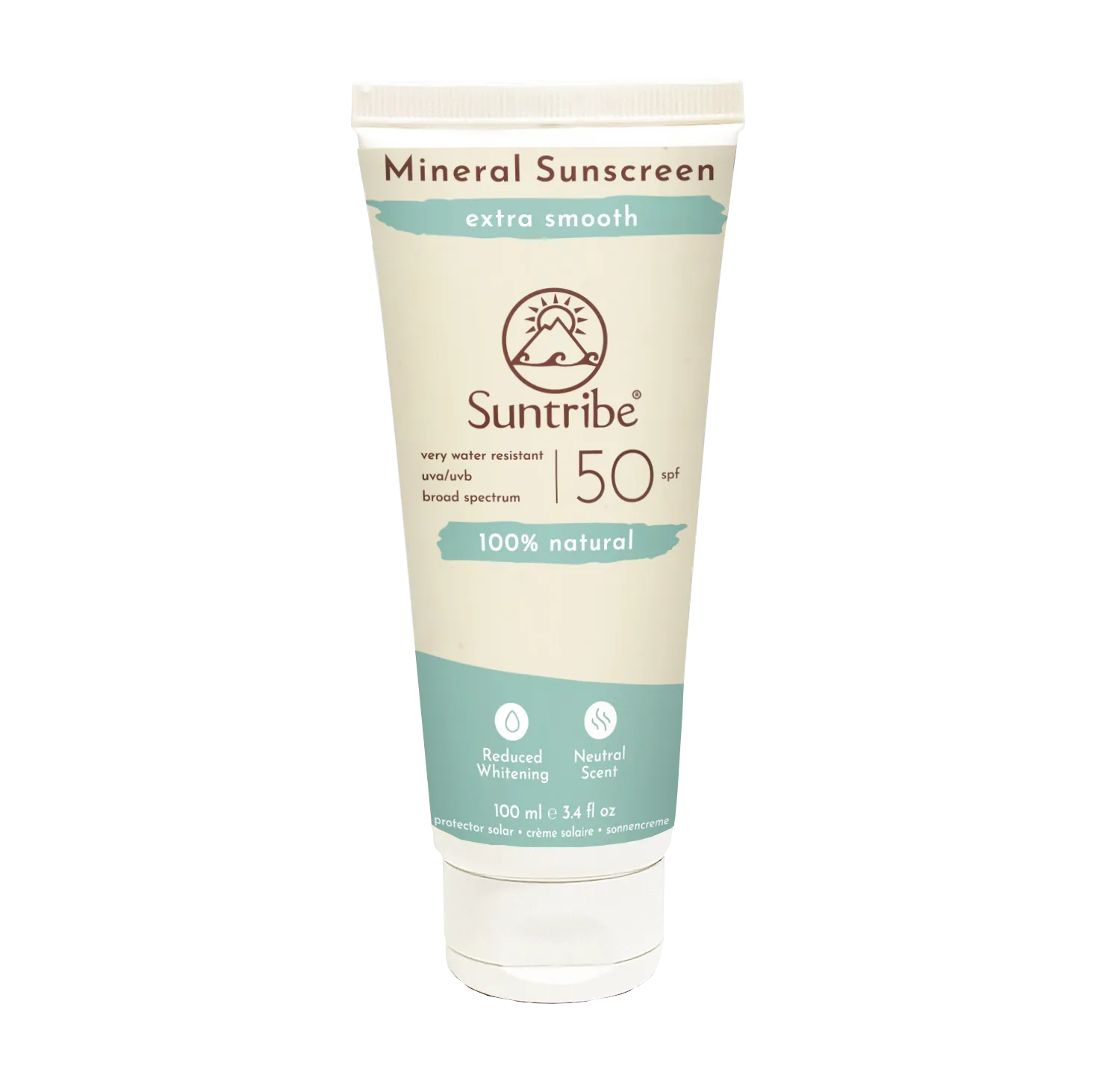 Suntribe Active Natural Mineral Sunscreen 100ml SPF50