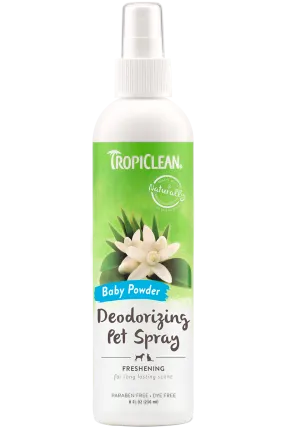 Tropiclean Baby Powder Deodorizing Spray For Pets, 8-oz